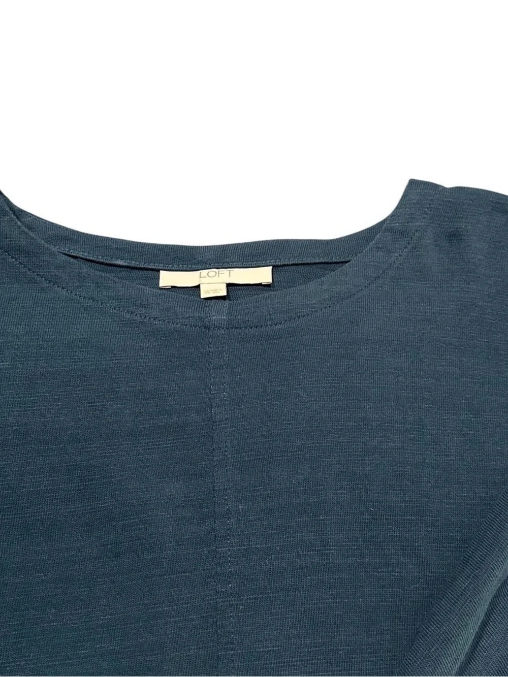 Bundle: Navy Blue Loft Top & Zara Plaid Pants